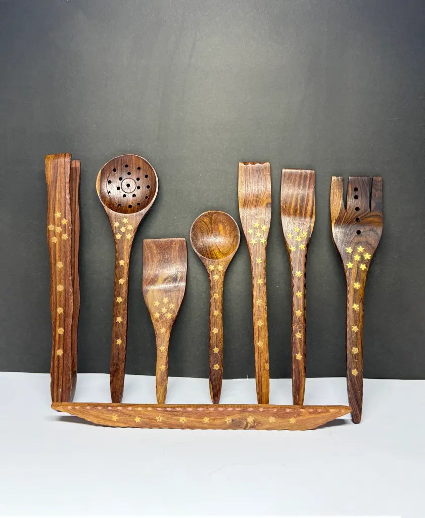 Wooden Kitchen Utensils Set
