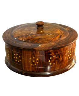 Brass Hotpot Large size Wood