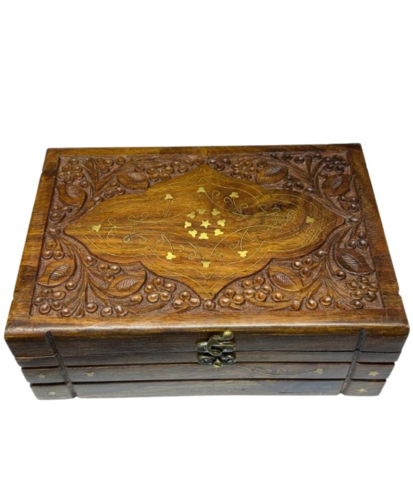 Handmade wooden jewellery box